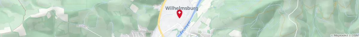 Map representation of the location for Apotheke Zur Mariahilf in 3150 Wilhelmsburg